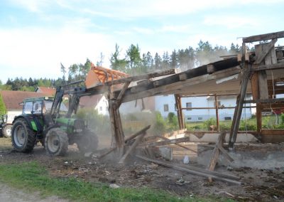 Abriss Stadl im Mai 2017