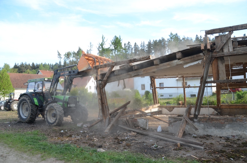 Abriss Stadl im Mai 2017